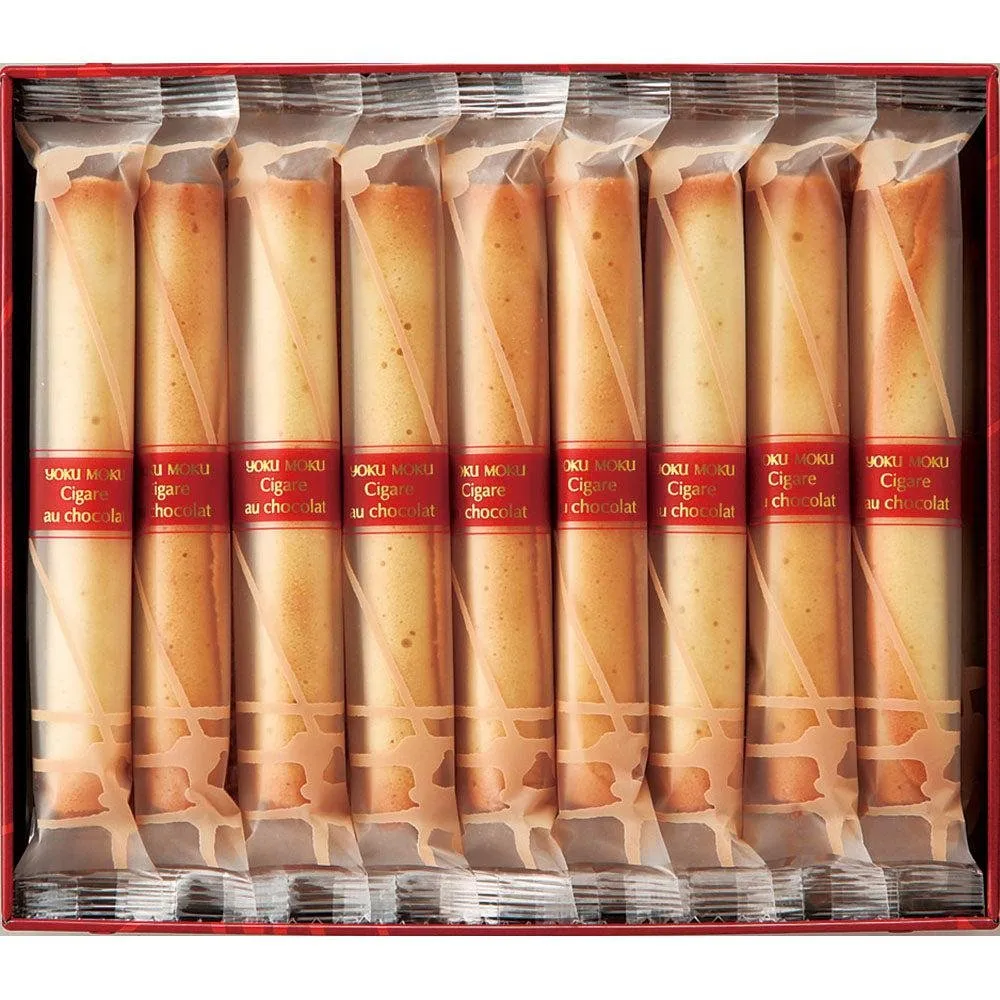 Yoku Moku Cigare au Chocolat Japanese Cigar Chocolate-filled Cookies 18 Pieces