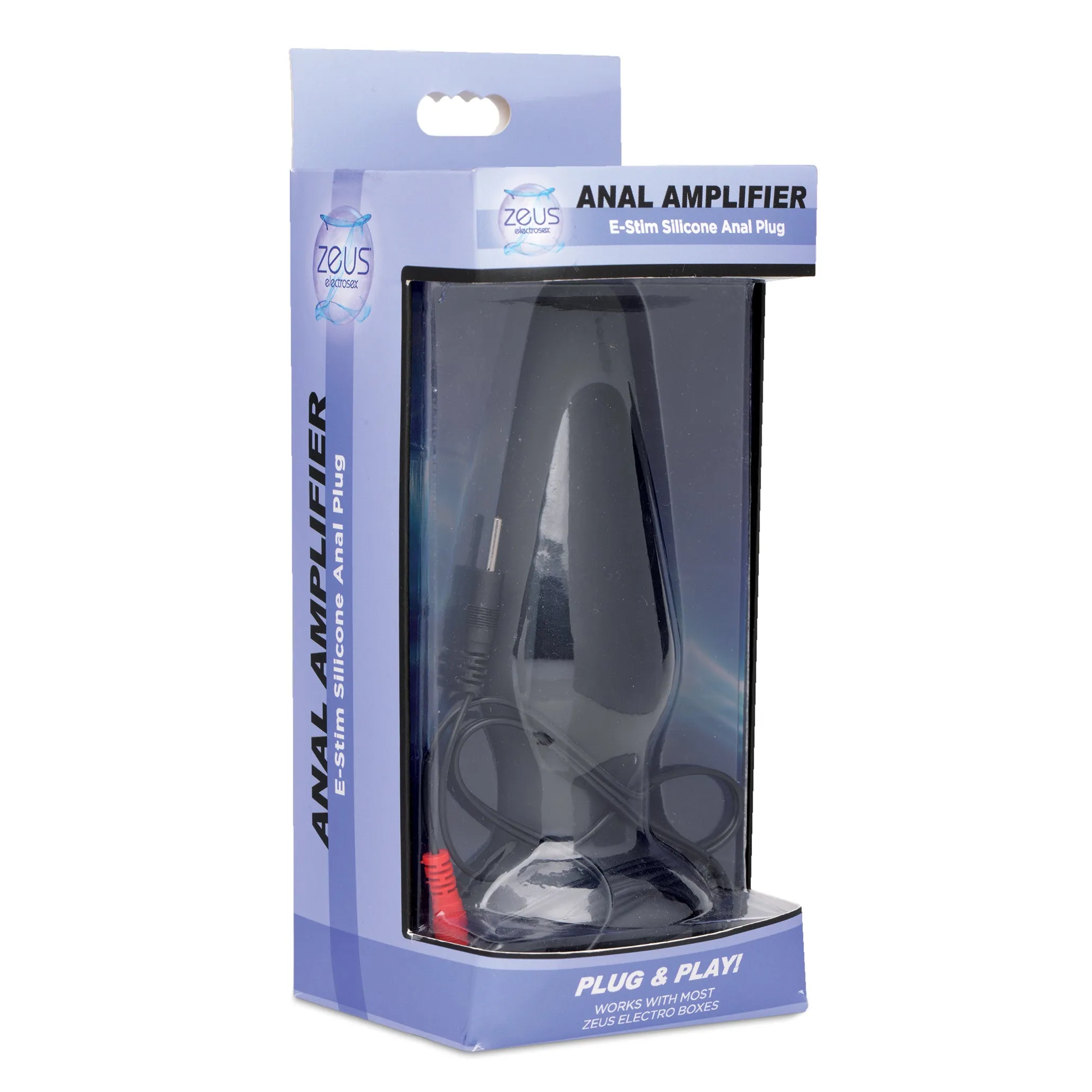 Zeus Anal Amplifier Silicone eStim Plug E-Stim Electrosex