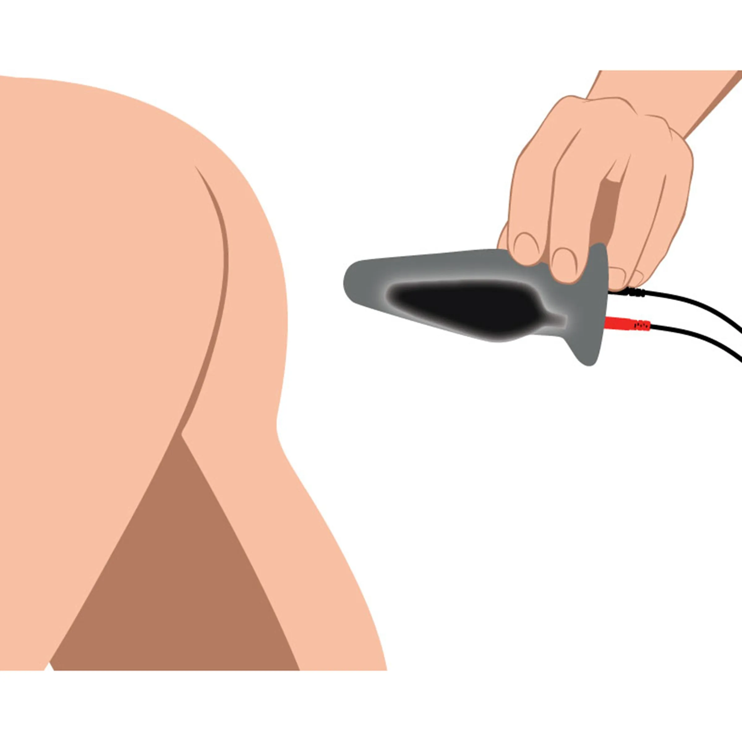 Zeus Anal Amplifier Silicone eStim Plug E-Stim Electrosex